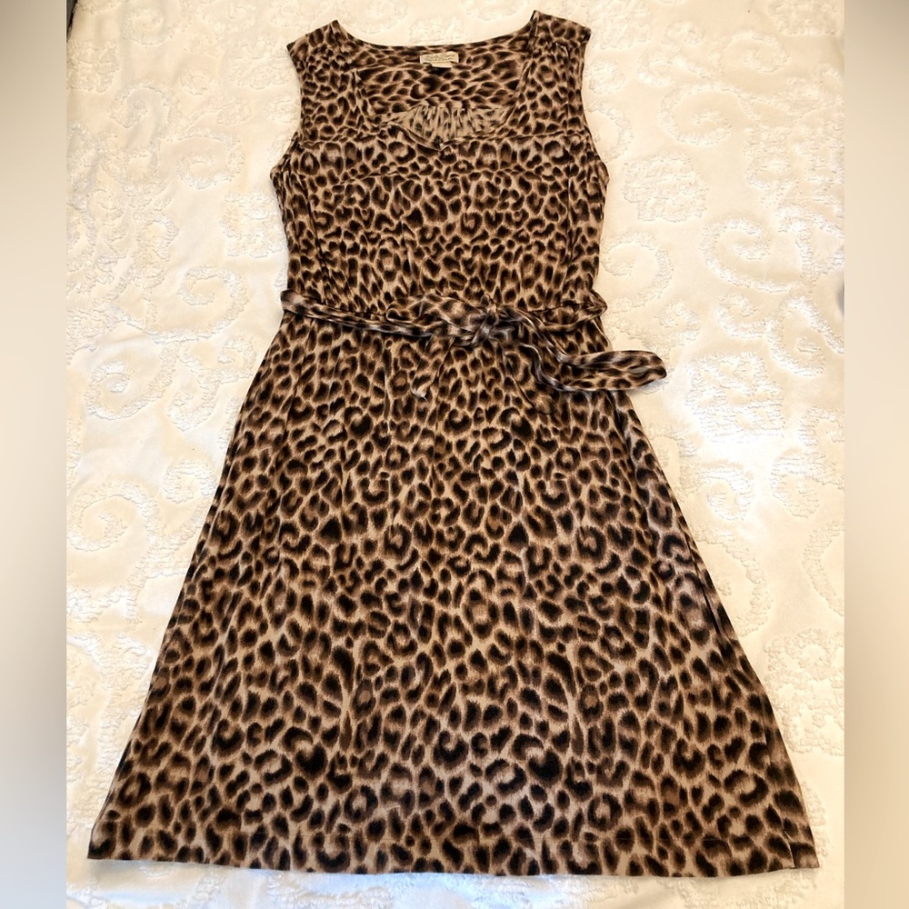 Lucky Brand Leopard Print Midi Dress